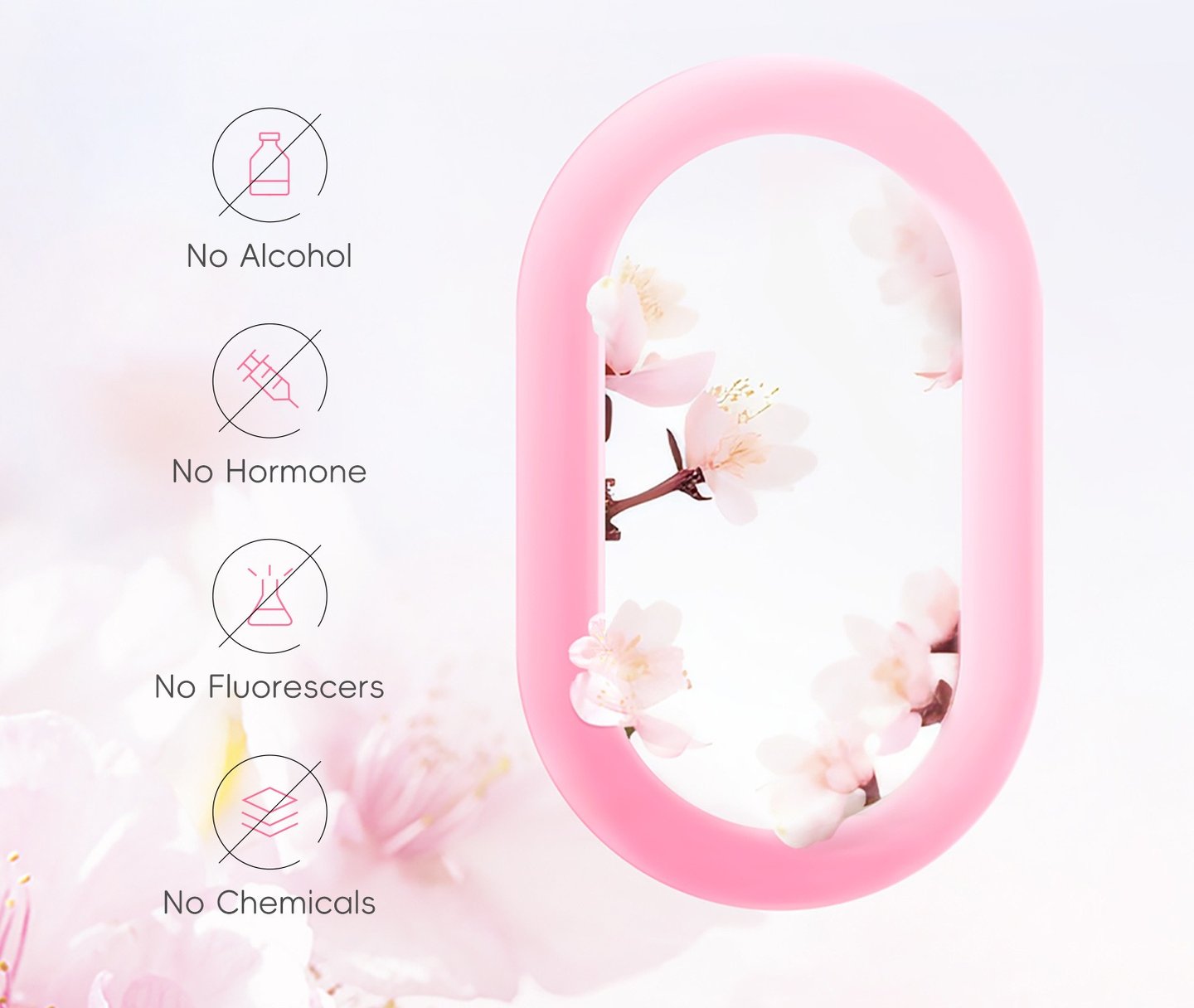 Sans alcool, sans hormones, sans fluorescents, sans produits chimiques